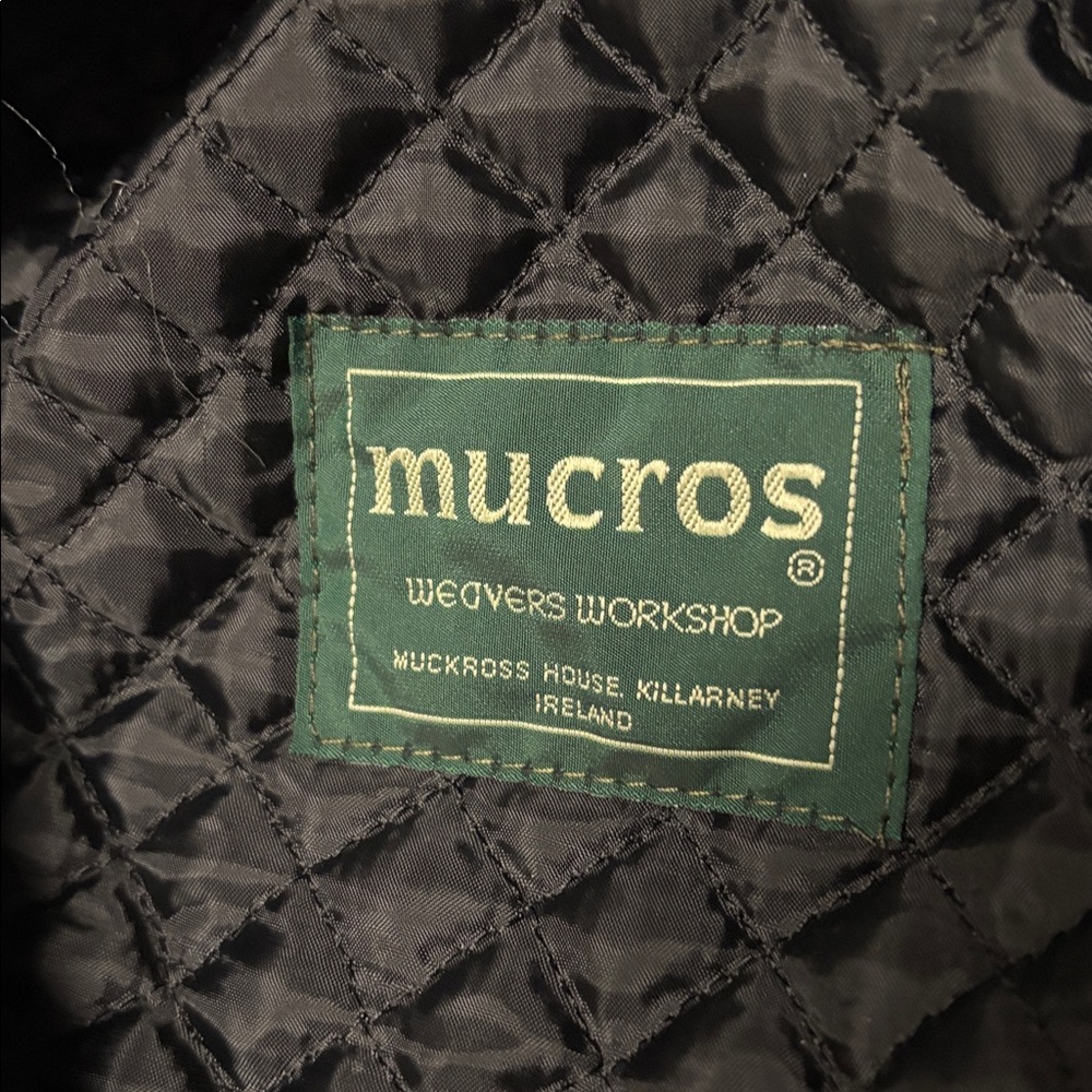 Mucros Weavers Irish Winter Flat Cap Men's Kerry 100% Wool Tweed Hat Medium - Picture 6 of 9